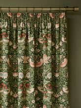 William Morris At Home Strawberry Thief Nettle Ready Made Curtains